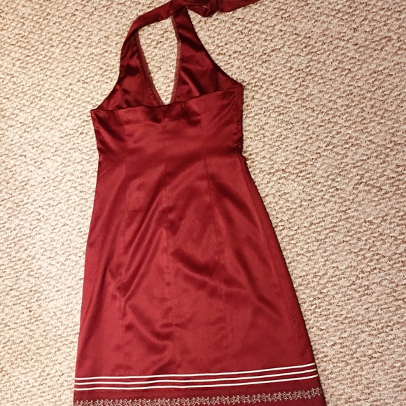 RW&CO Satin Dress Red Sz 6 - Picture 5 of 11